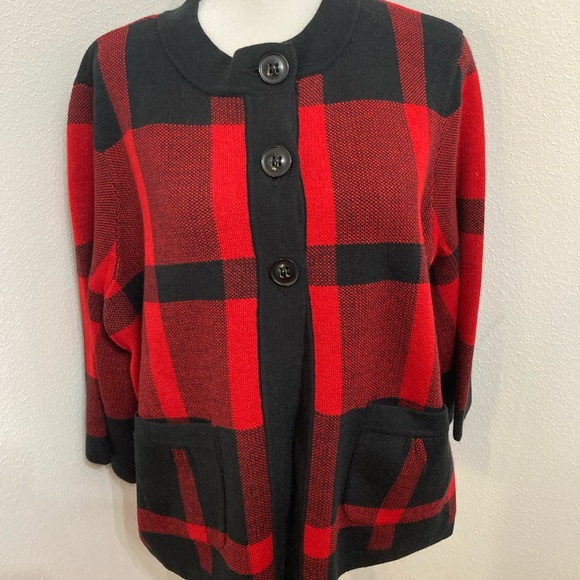 NWT Designers Originals Sweater Cardigan Size Petite XL - Picture 3 of 13